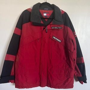 Vintage Tommy Hilfiger red parka jacket